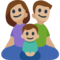 Family - Medium Light emoji on Facebook